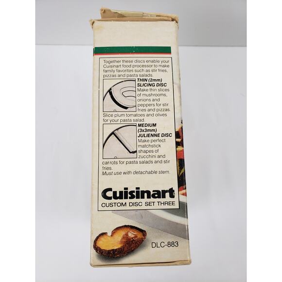 Cuisinart DLC-883 Food Processor Custom Disc Set Three For DLC-8/10 Series Japan - Picture 4 of 11